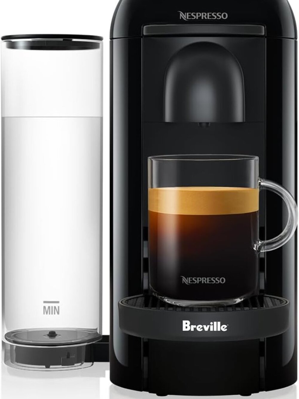 Nespresso Vertuo Plus Coffee and Espresso Maker by Breville, Ink Black